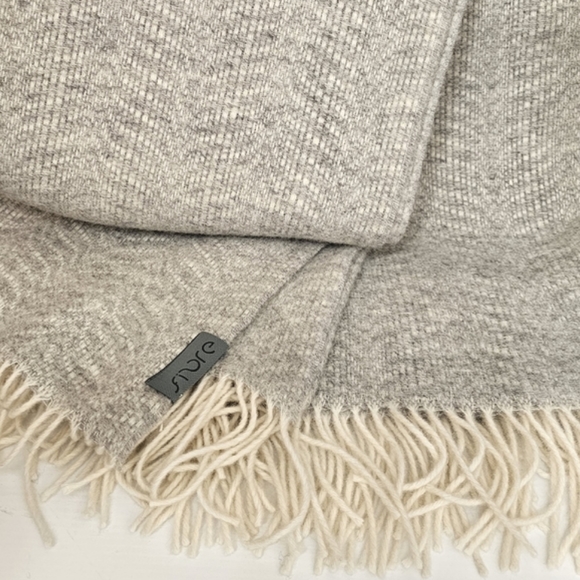 Fibre By Auskin Wool Fringe 55x71 Throw Blanket - Picture 5 of 10